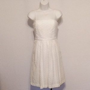 3/$20 CLOSET CLOSING CRISP WHITE CONVERTIBLE DRESS